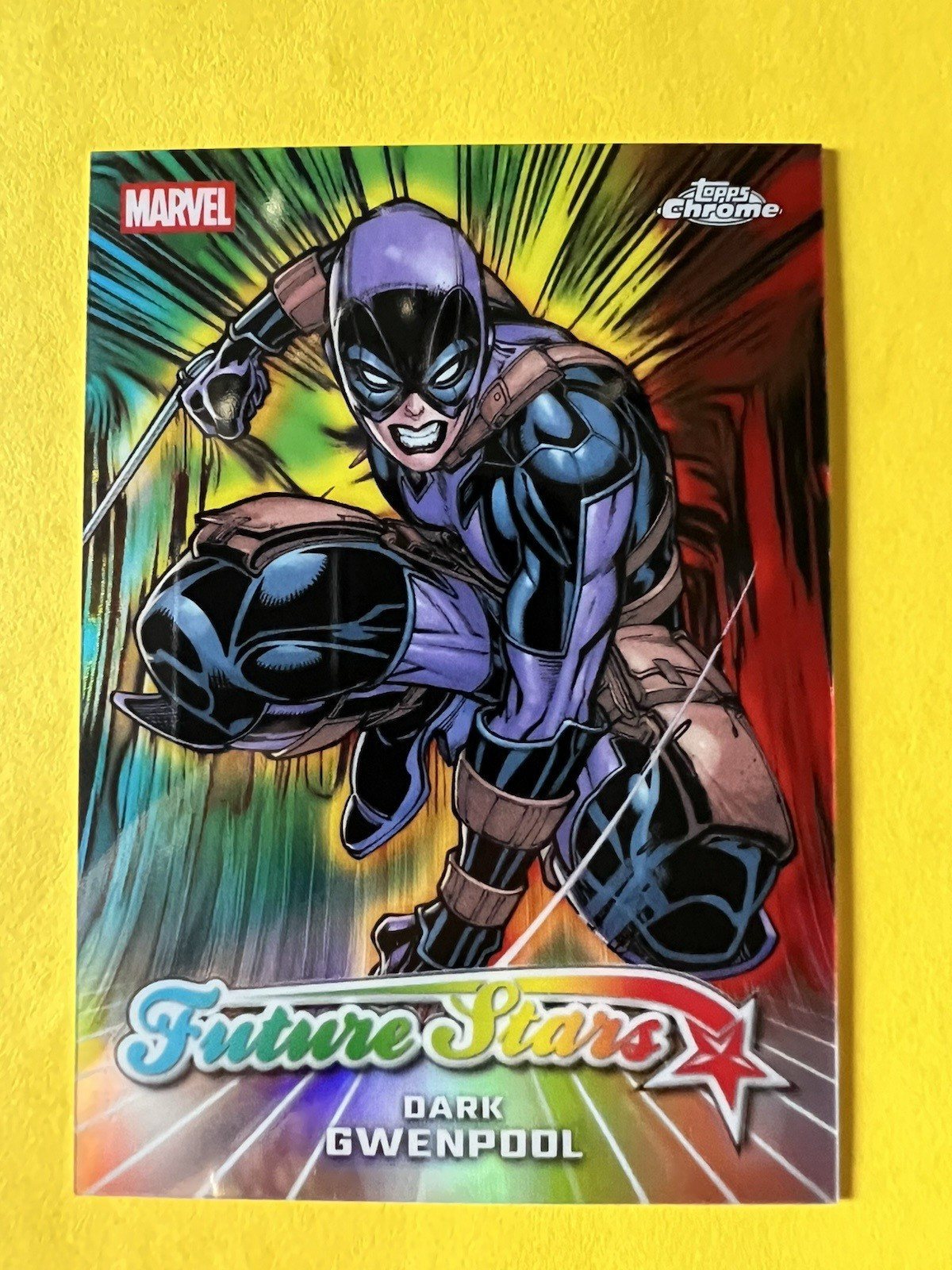 2026 Topps Chrome Marvel Comics Dark Gwenpool STELLE FUTURE