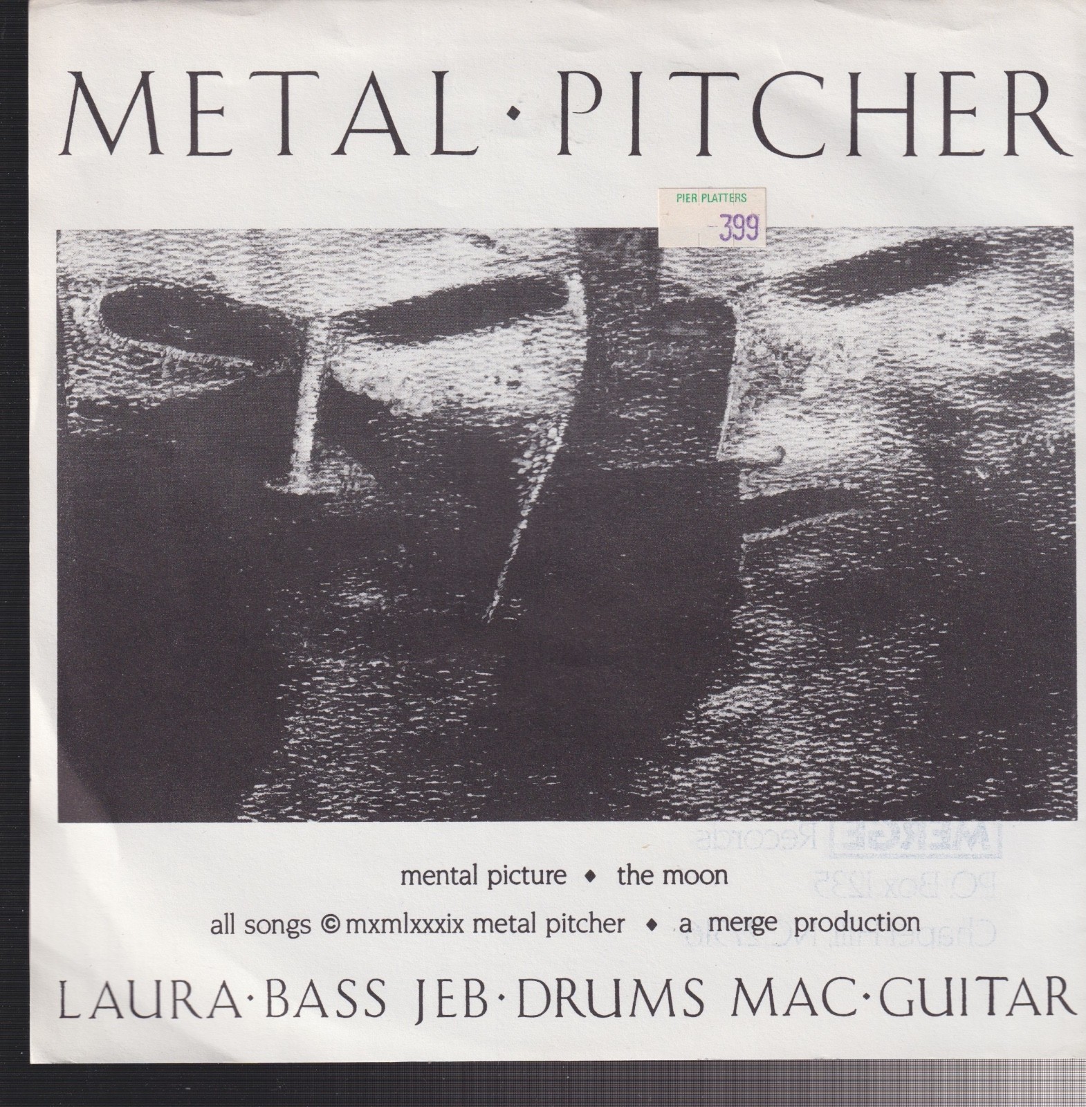 metal pitcher a careful workman is the best safety device, 7" superchunk 
