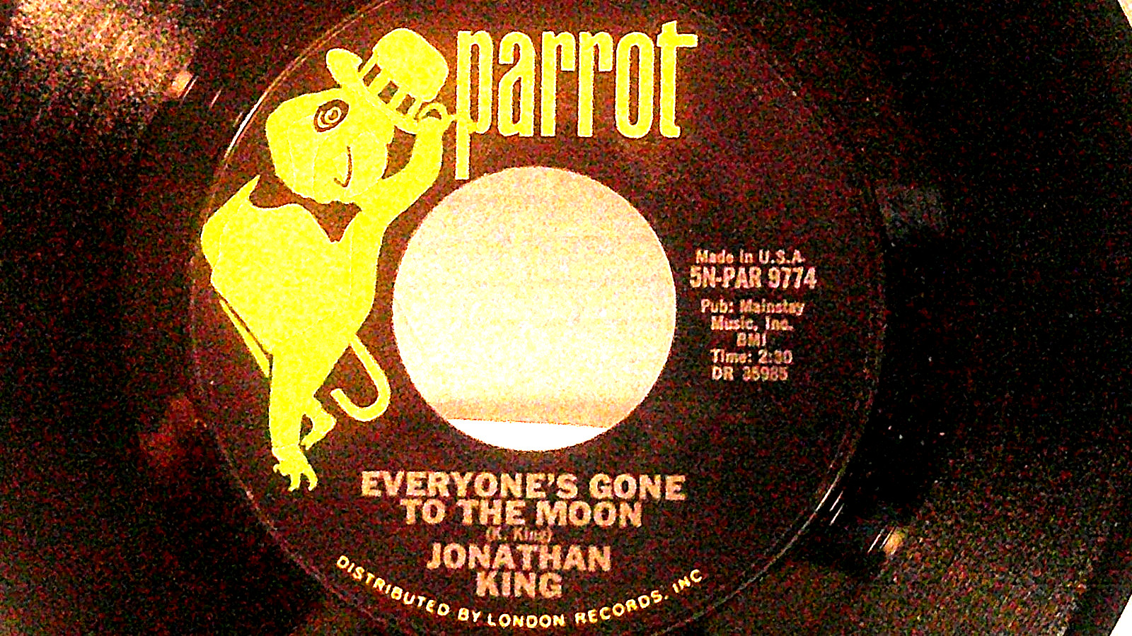 Jonathan King,Parrot 9774"Everyone's Gone To The Moon"US,7"45,1965 hit, Mint