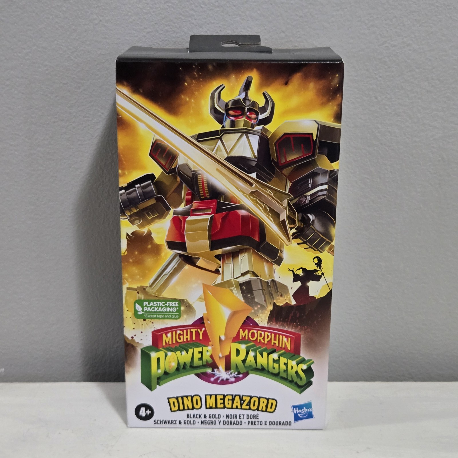 Mighty Morphin Power Rangers Dino Megazord F5057 Black Gold MMPR