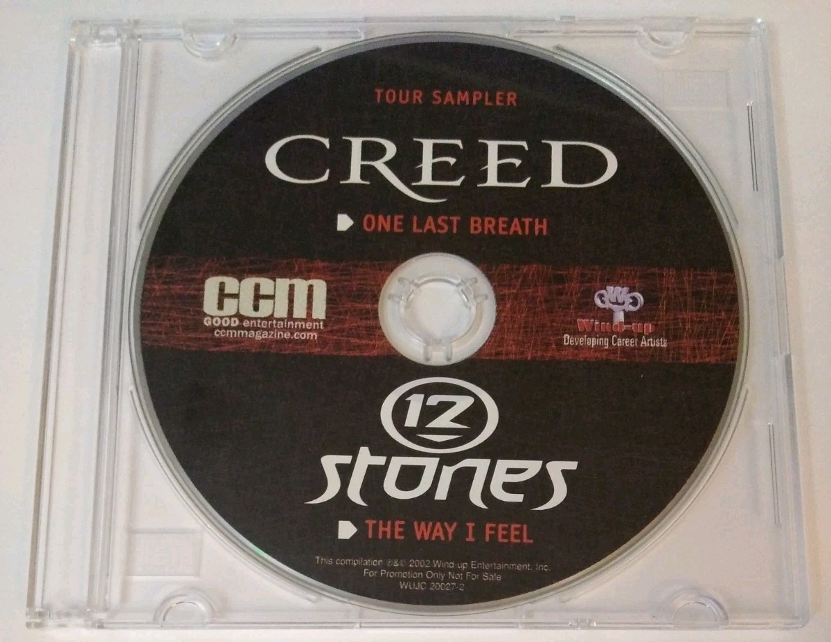 Tour Sampler CREED "One Last Breath" & 12 Stones "The Way I Feel" Promo CD 2002