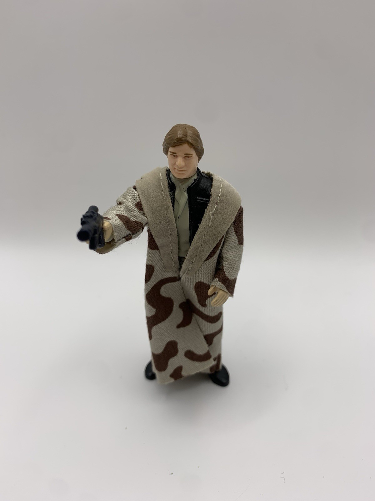 Vintage Kenner Star Wars Endor Han Solo Trench Coat & Blaster Complete 1984