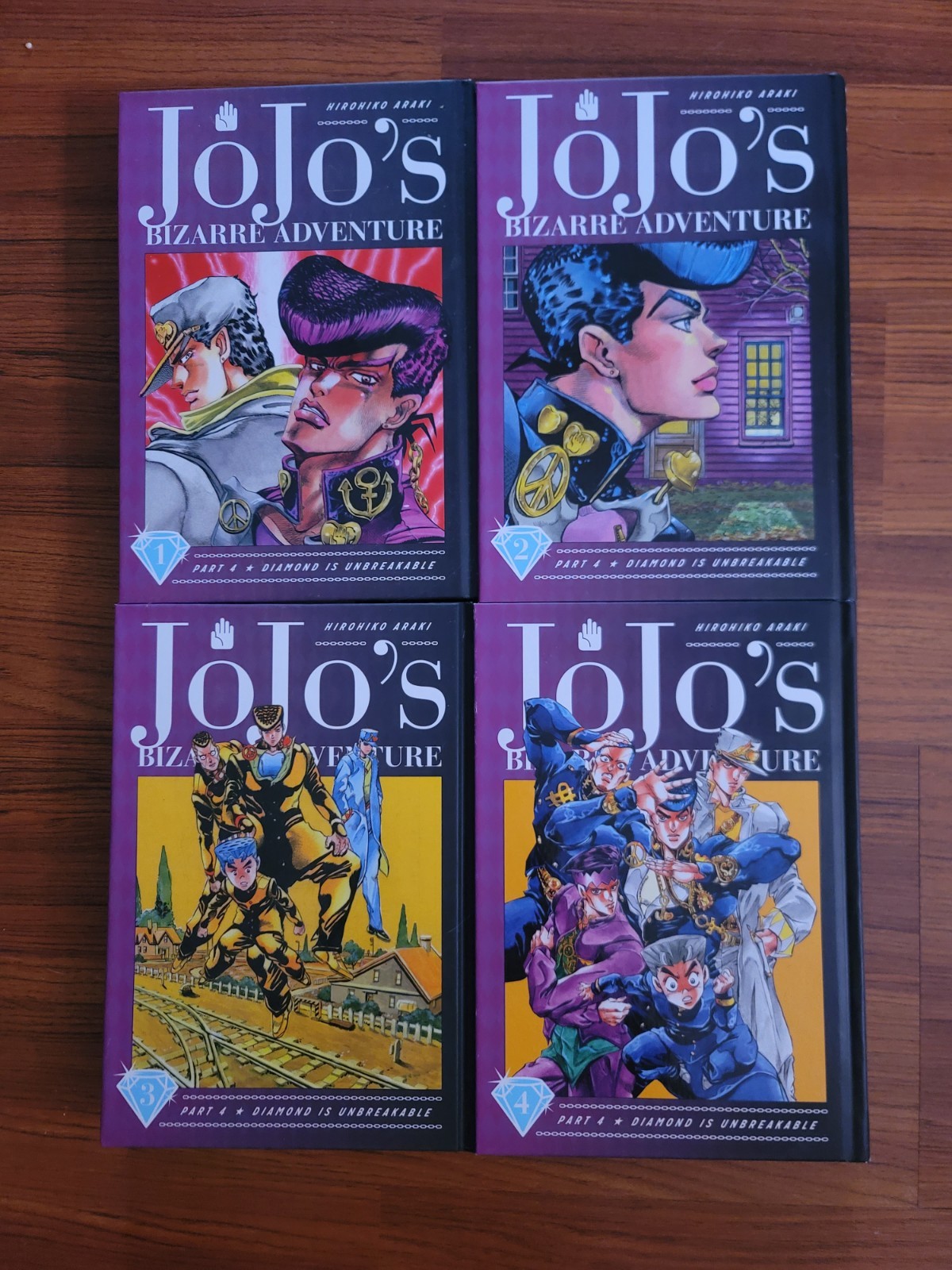 JoJo's Bizarre Adventure Part 4 Diamond Is Unbreakable Manga Vol. 1-4