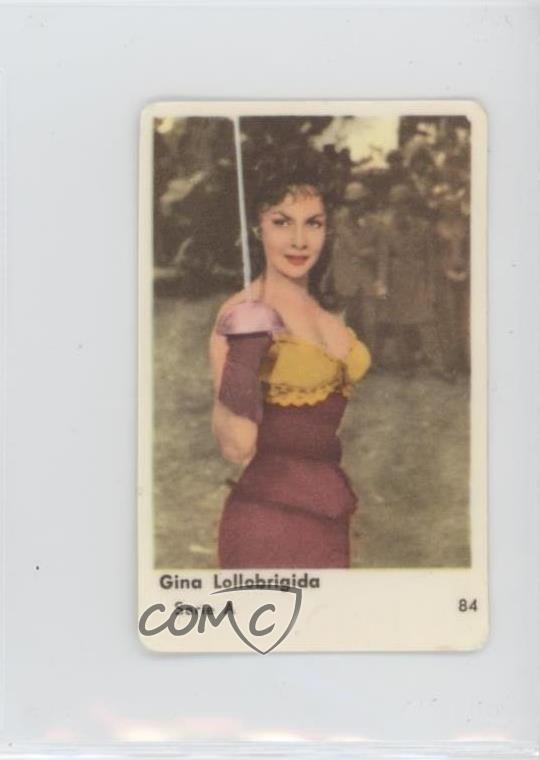 1958 Gomma Olandese Serie A Gina Lollobrigida #84 06e0