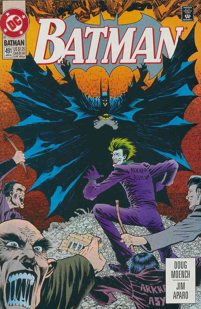 Batman #491 VF; DC | Joker Kelley Jones 1st Print - w/Bag+Board