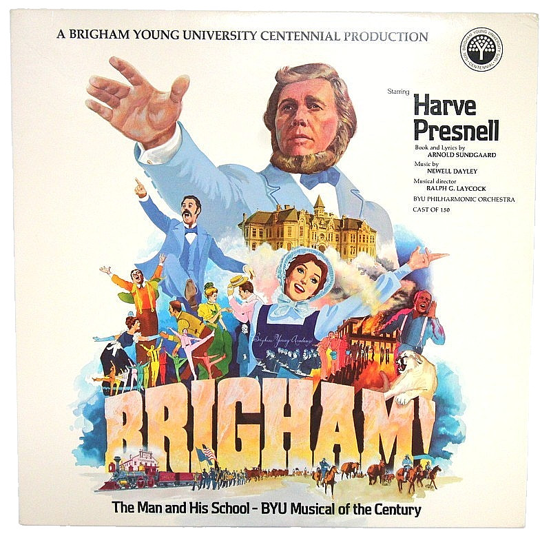 Harve Presnell – "Brigham!"  1975 - Brigham Young CO176M - Musical LP