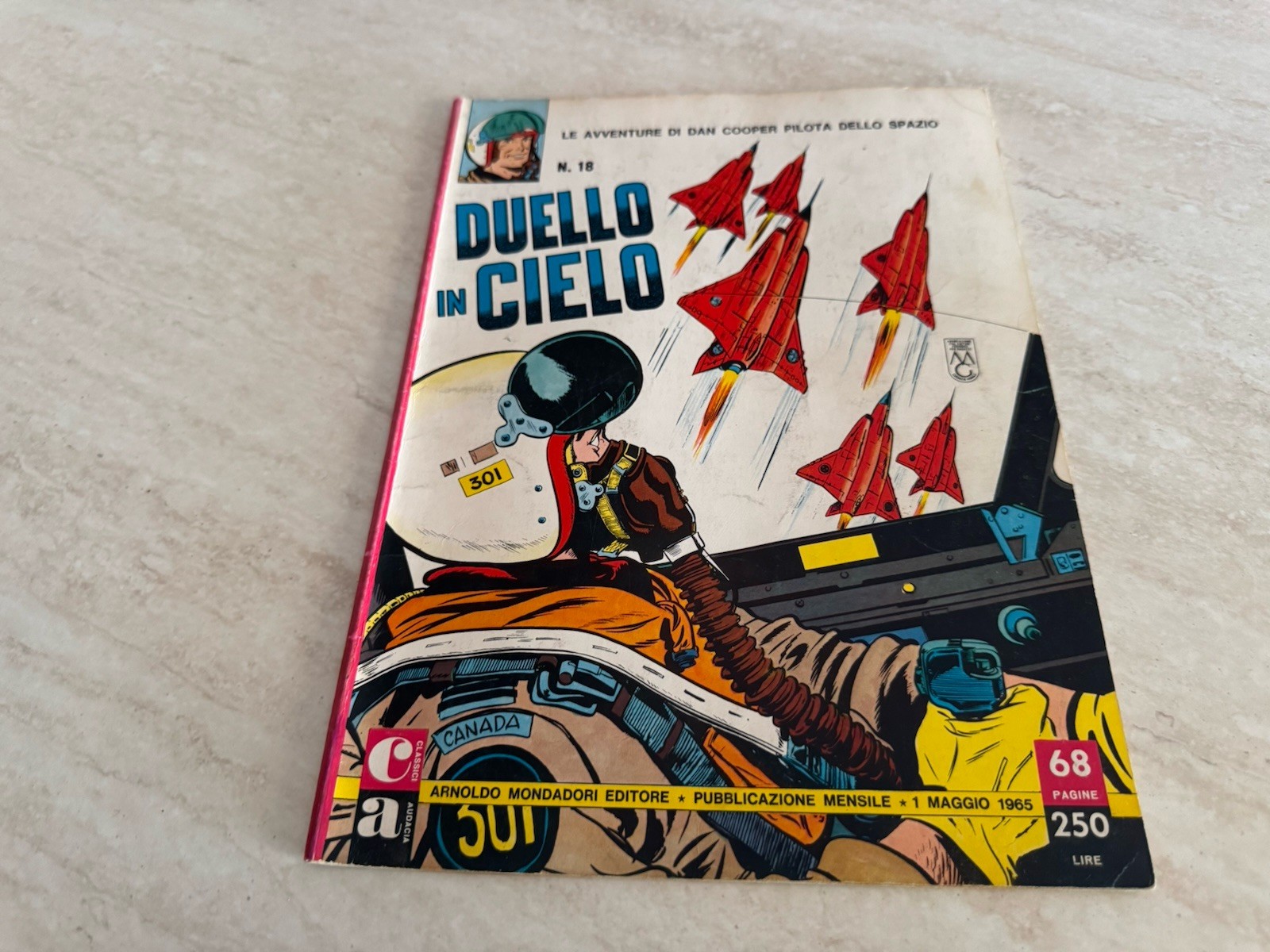 Classici Audacia Dan Cooper Duello in cielo 1965 Mondadori n. 18 da collezione