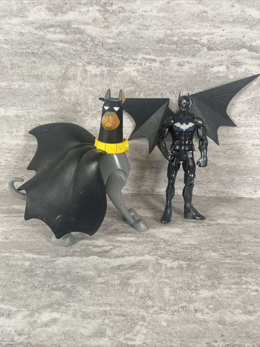 Krypto The Superdog Ace The Bathound 6.5 Figure Fisher-Price 2005 DC Batman 2016