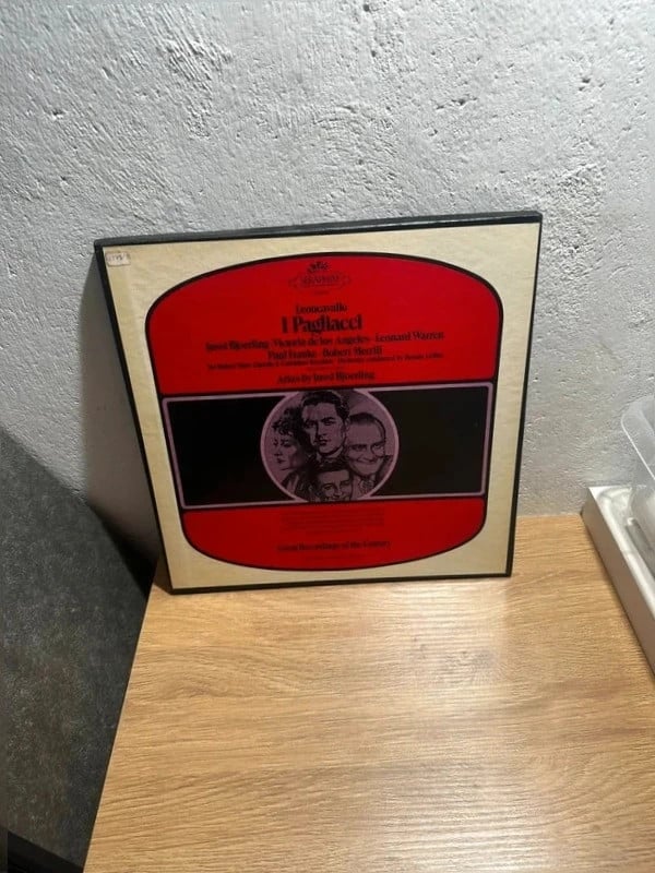 Leoncavallo I Pagliacci Vinyl LP – Björling / Merrill Oper