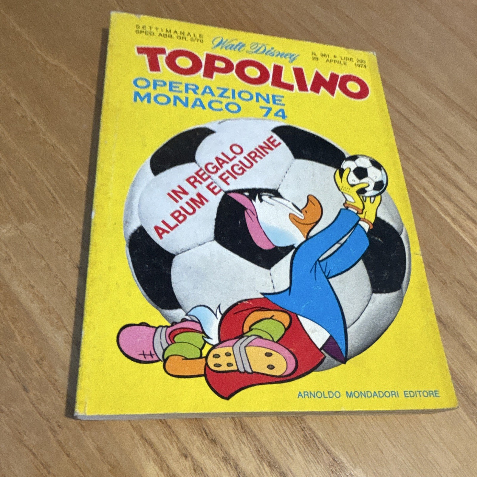 Topolino N.961 Mondadori del 1974 Si Bollino