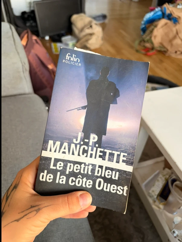 Livre roman policier - Le Petit Bleu de la côte Ouest par J.-P. Manchette (Folio Polcier)
