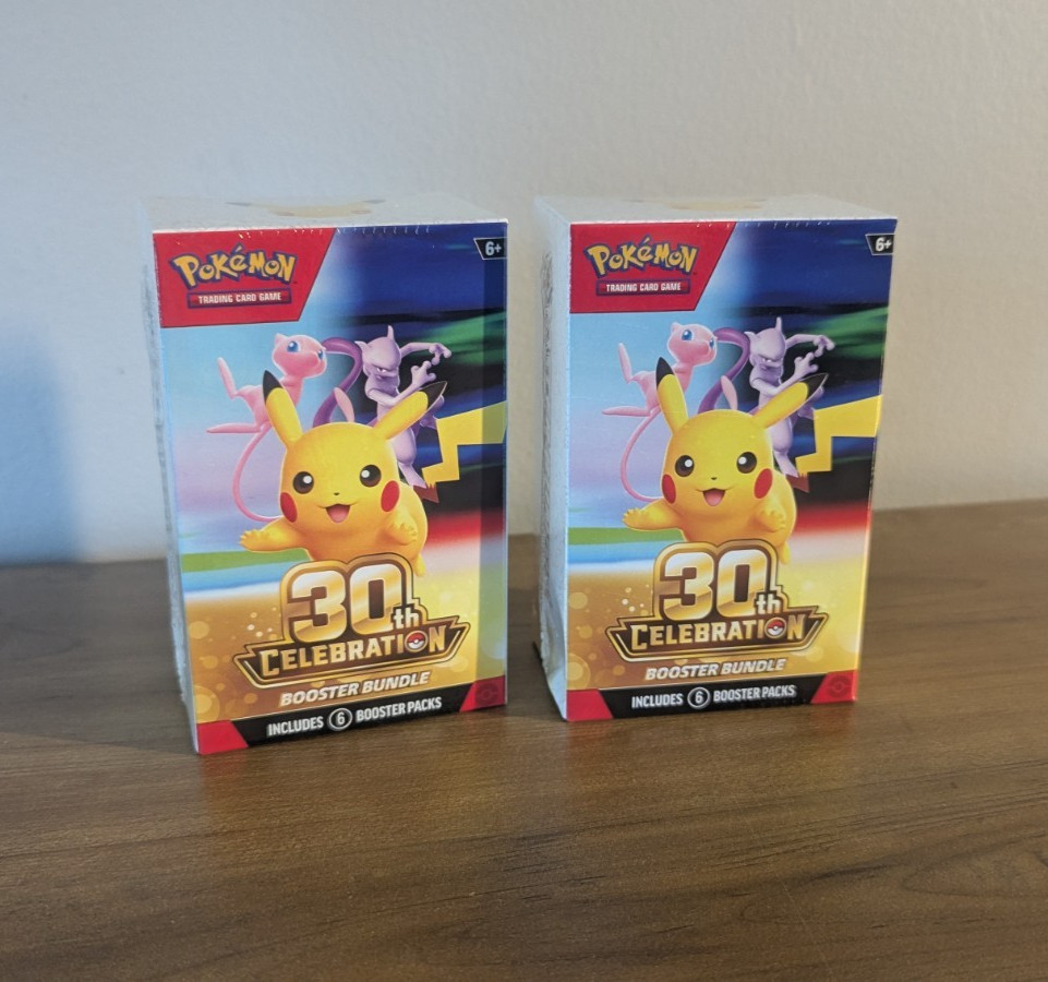 Pokemon 30th Celebration Anniversary 2x Booster Bundle SEALED Ready To Ship