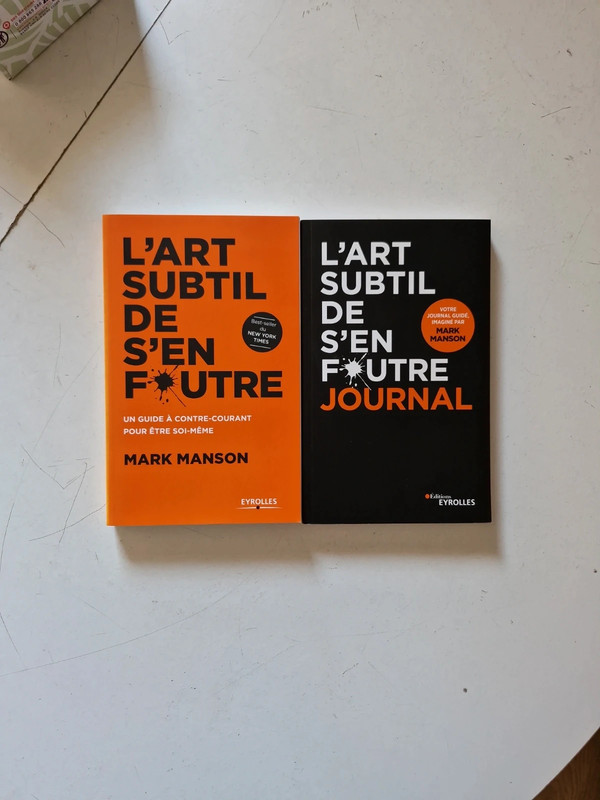 L'art subtil de s'en foutre - livre et journal de Mark Manson