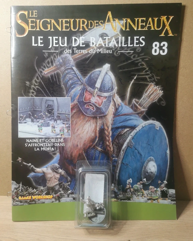Warhammer Seigneur des Anneaux Edition Atlas 2003 n 83 Capitaine Nain