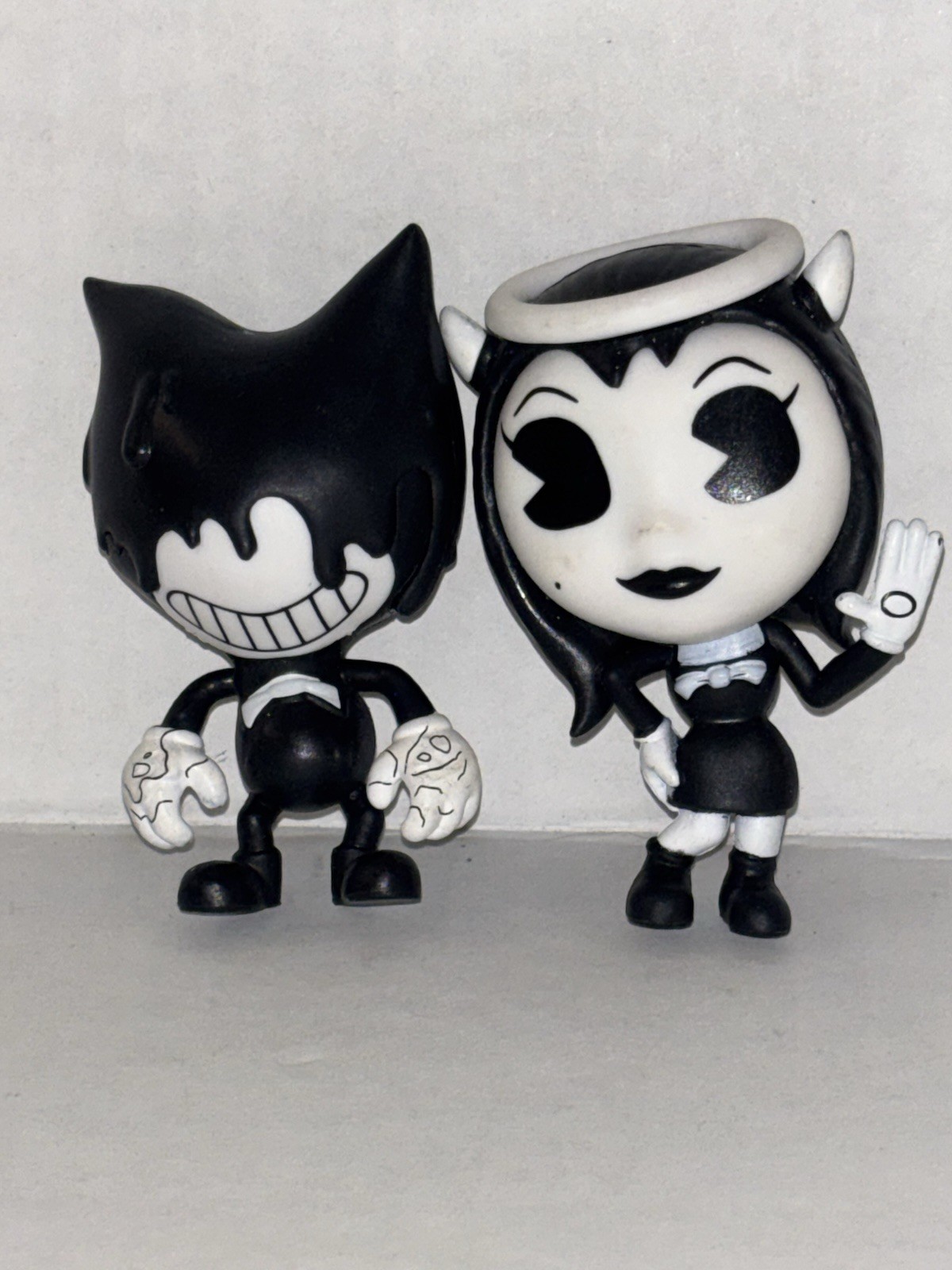 x2 Bendy e la macchina dell'inchiostro minifigure Alice 2,5" vinile giochi carne Phatmojo