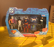 DC LuthorCorp Lab Exclusive Action Figure Set w/ Superman Lex Luthor Krypto
