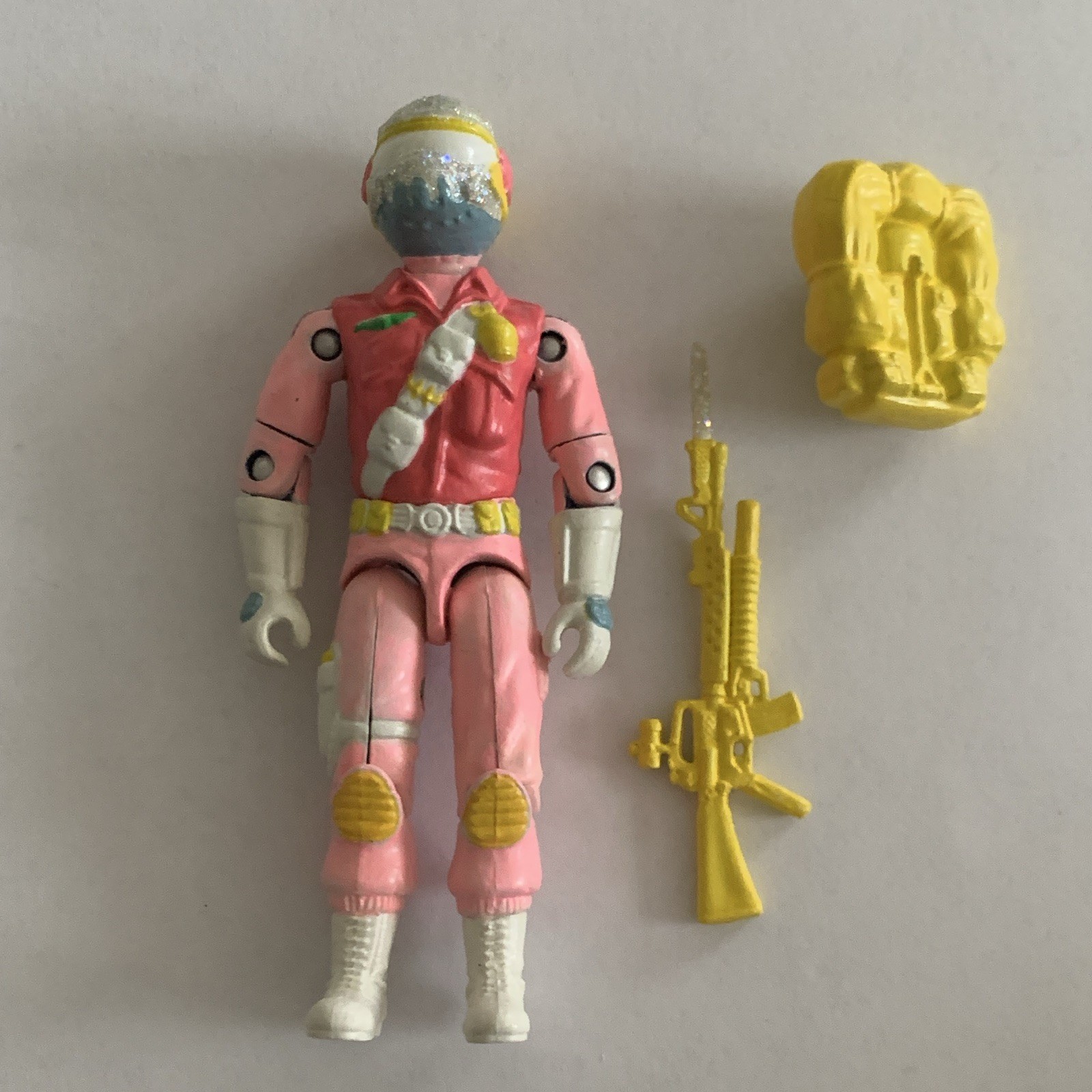 Gi Joe Steel brigade  Custom pink / Glitter Black Major