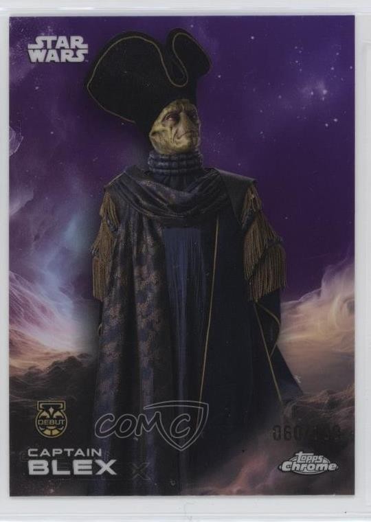 2025 Topps Chrome Star Wars Kamino rifrattore viola / 199 Captain Blex #15 1n1t