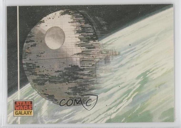 1993 Topps Star Wars Galaxy The Design of Star Wars The Death Star #26 0f6