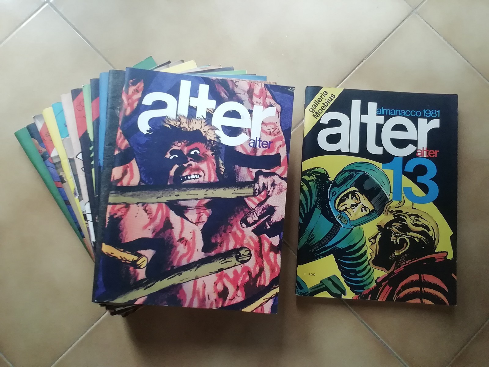ALTER ALTER LOTTO RIVISTE A FUMETTI ANNATA 1981 + ALMANACCO