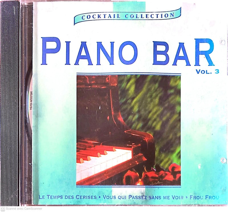 CD Piano Bar Vol. 3 interprété au piano par Jean Paques (collection Cocktail Collection / BMG, 1993)
