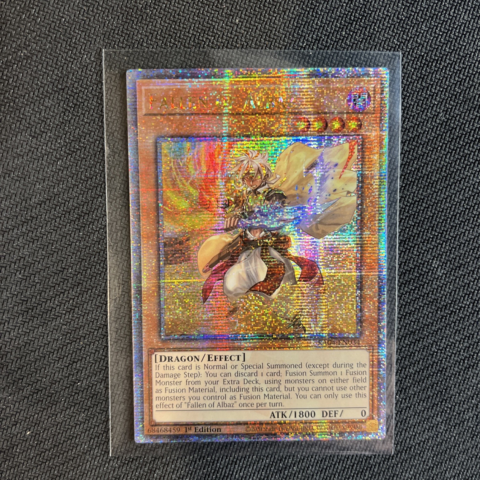 Fallen of Albaz (New Art) Quarter Century Secret Rare RA04-EN034 Quarter...