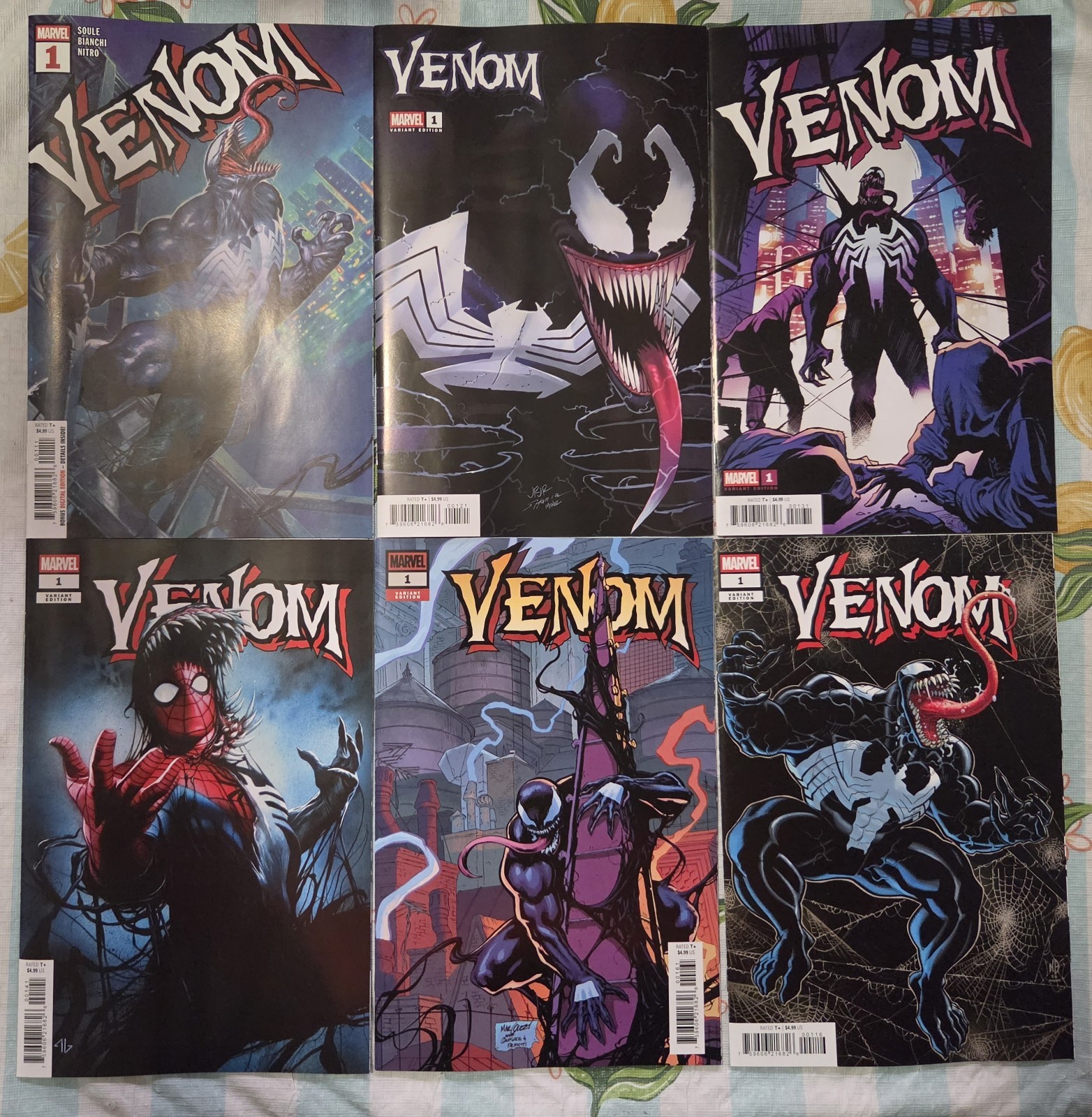 Venom #1 Set di 6 Varianti 1:25 ~ 2026 NM