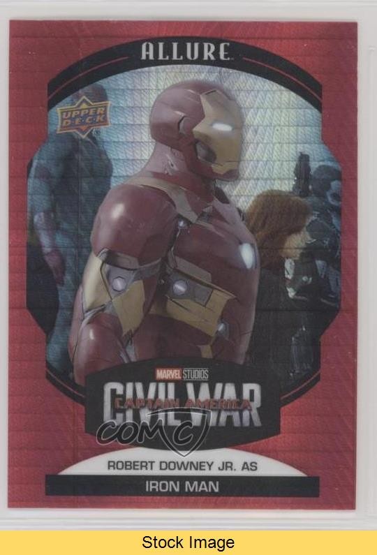Upper Deck 2022 Marvel Allure Red Prism come Iron Man Robert Downey Jr LEGGI 1kx