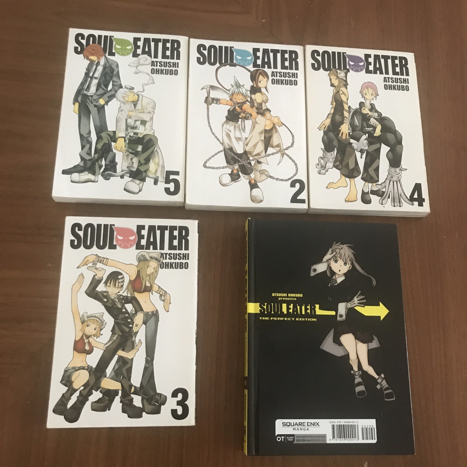 Lotto Manga Soul Eater Vol 2 3 4 5 TPB Inglese Atsushi Ohkubo + Edizione Perfetta 1