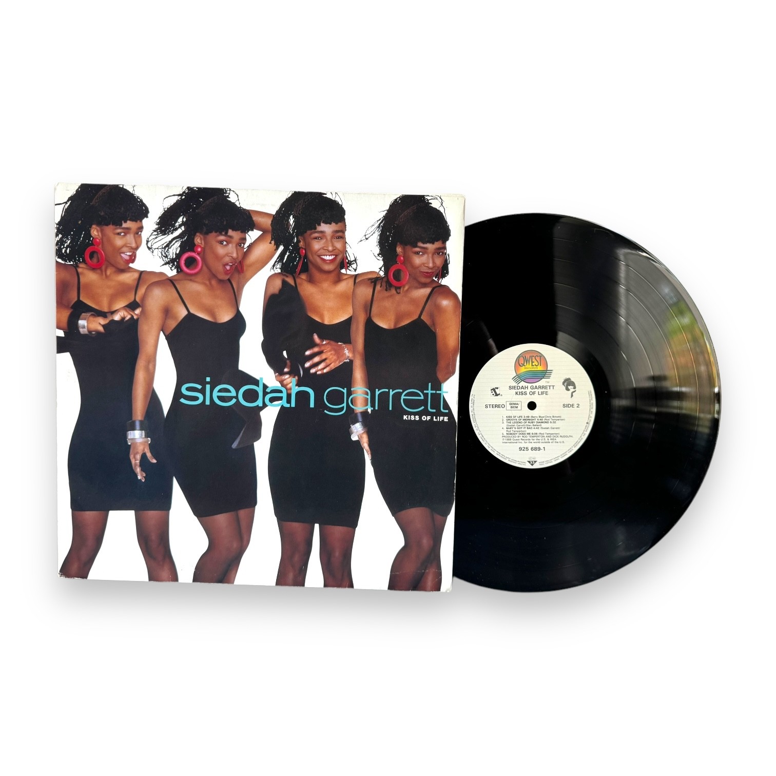 Siedah Garrett – Kiss of Life LP 1988 Qwest WX175 Vinyl R&B Soul Quincy Jones