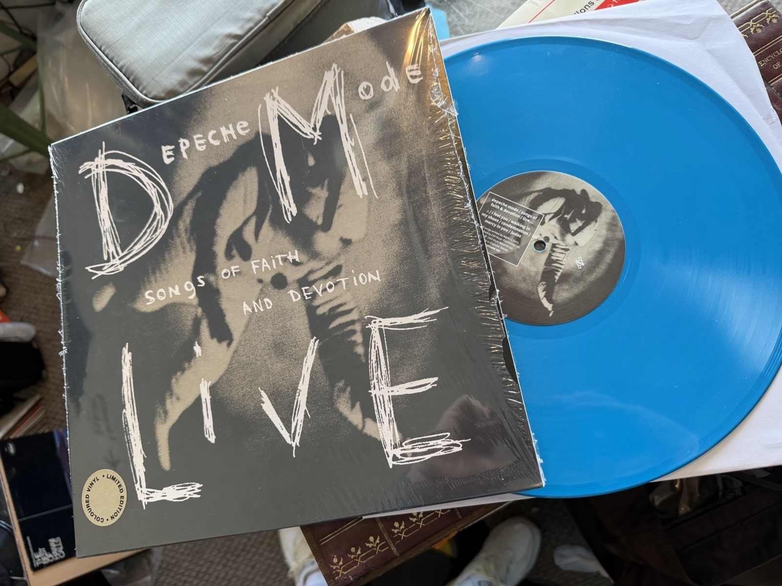 Depeche mode songs of faith and devotion Live  BLUE vinyl LP import
