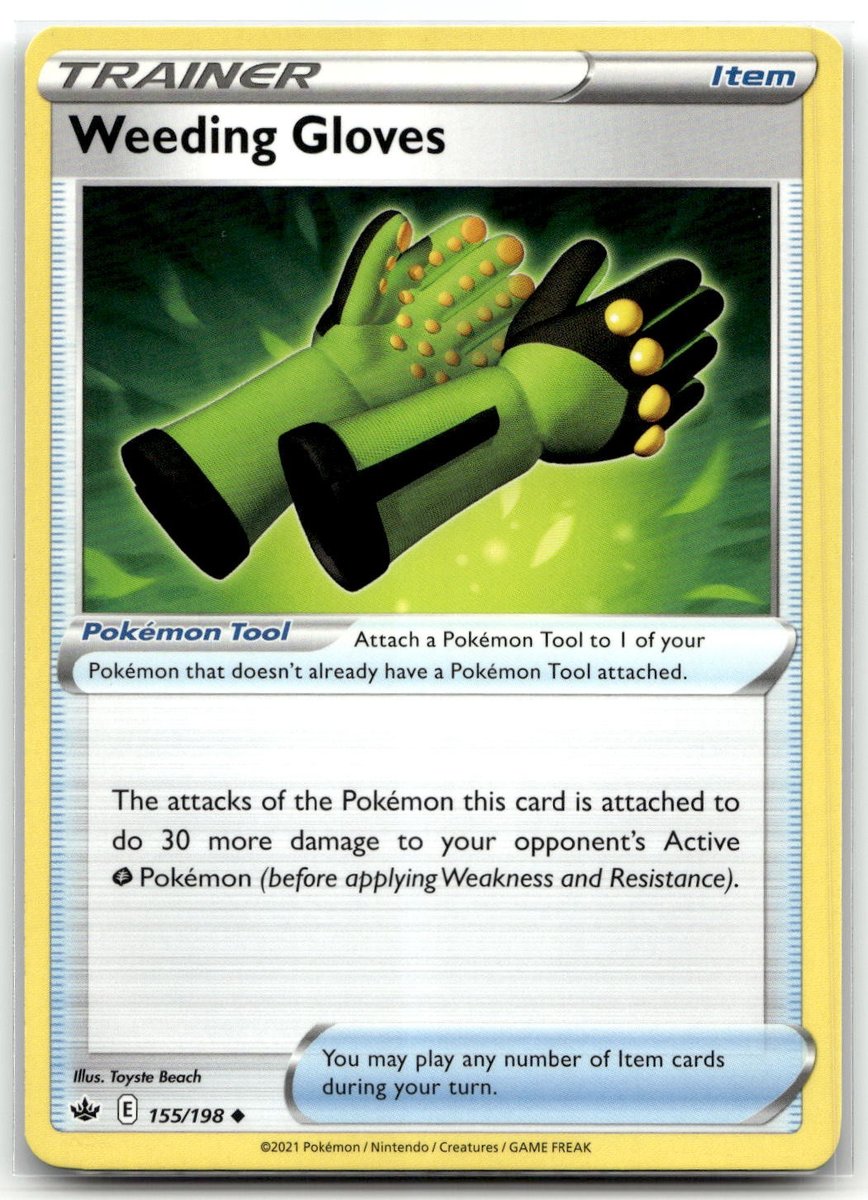 Guanti da Diserbo 155/198 SWSH06: Regno Ghiacciante Pokemon Non Comune TCG NM