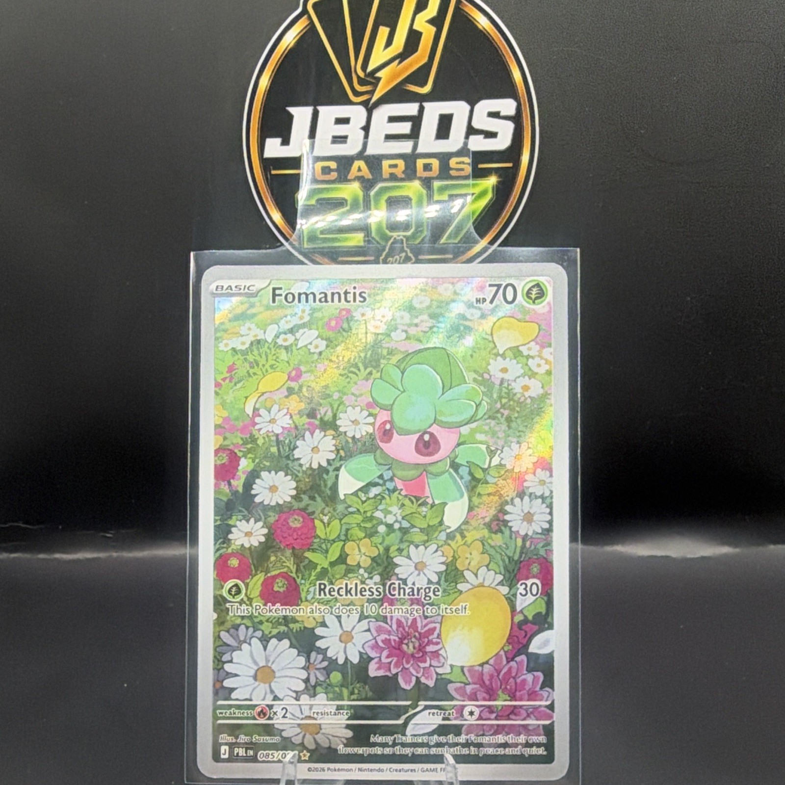 Pokemon Fomantis 085/084 Pitch Black Full Art