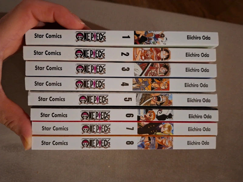 primi 8 volumi del manga One Piece