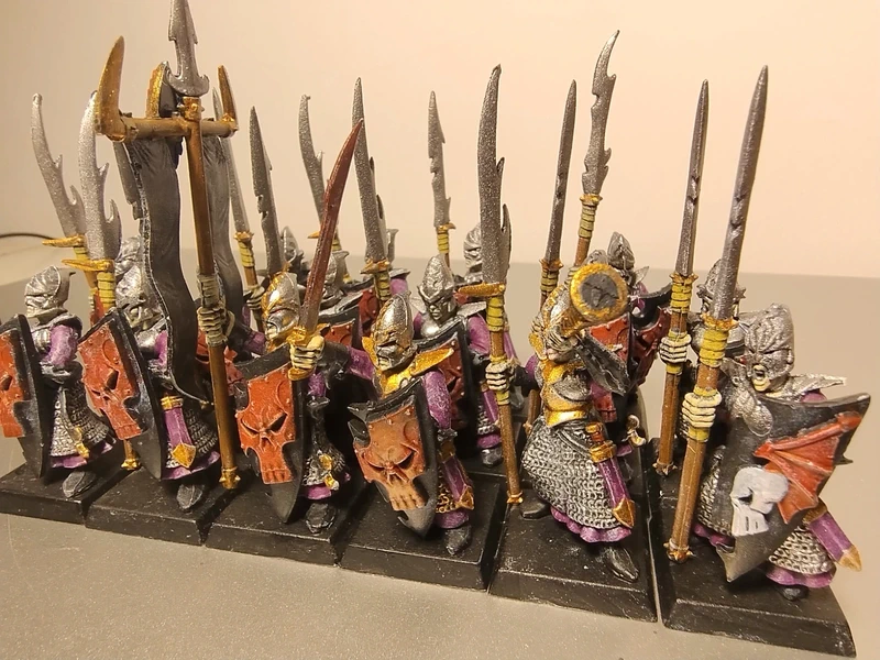 Warhammer dark elves warrios spearmen