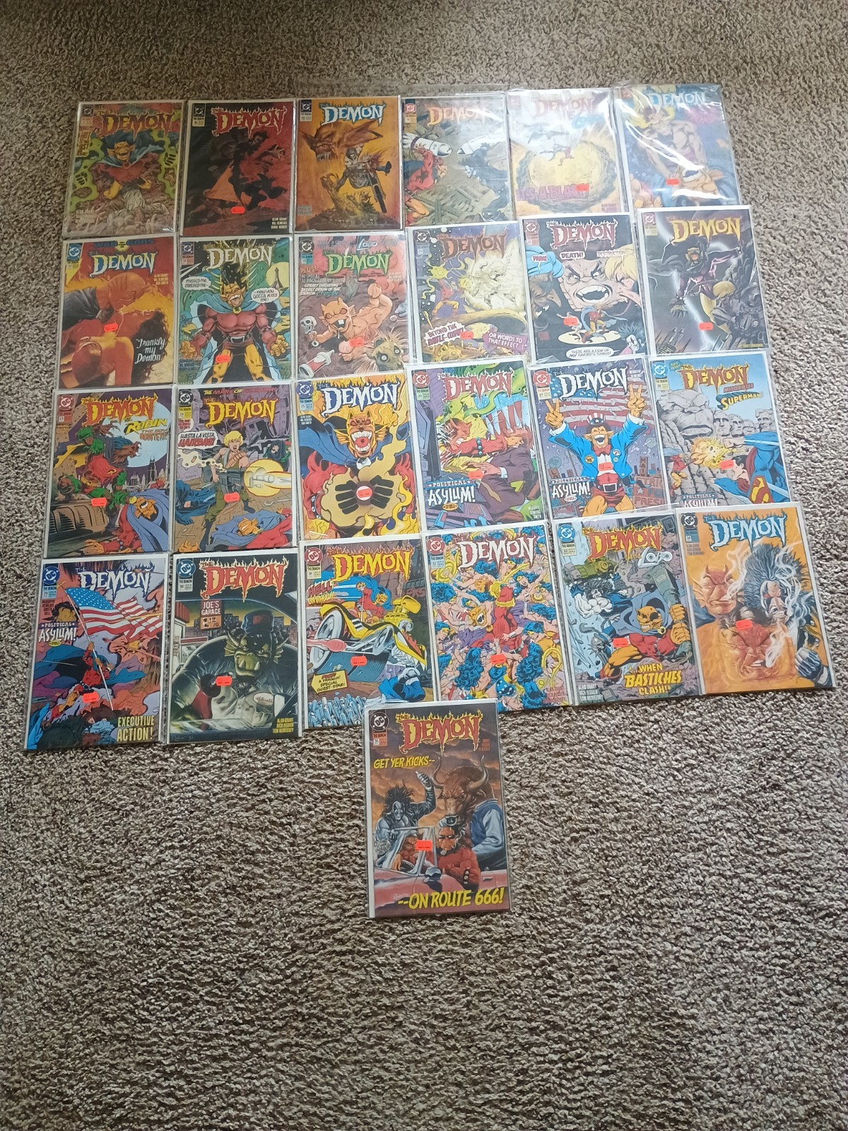 Lotto 25 fumetti The Demon lotto 1,10.12,14-35 DC Comics 1991