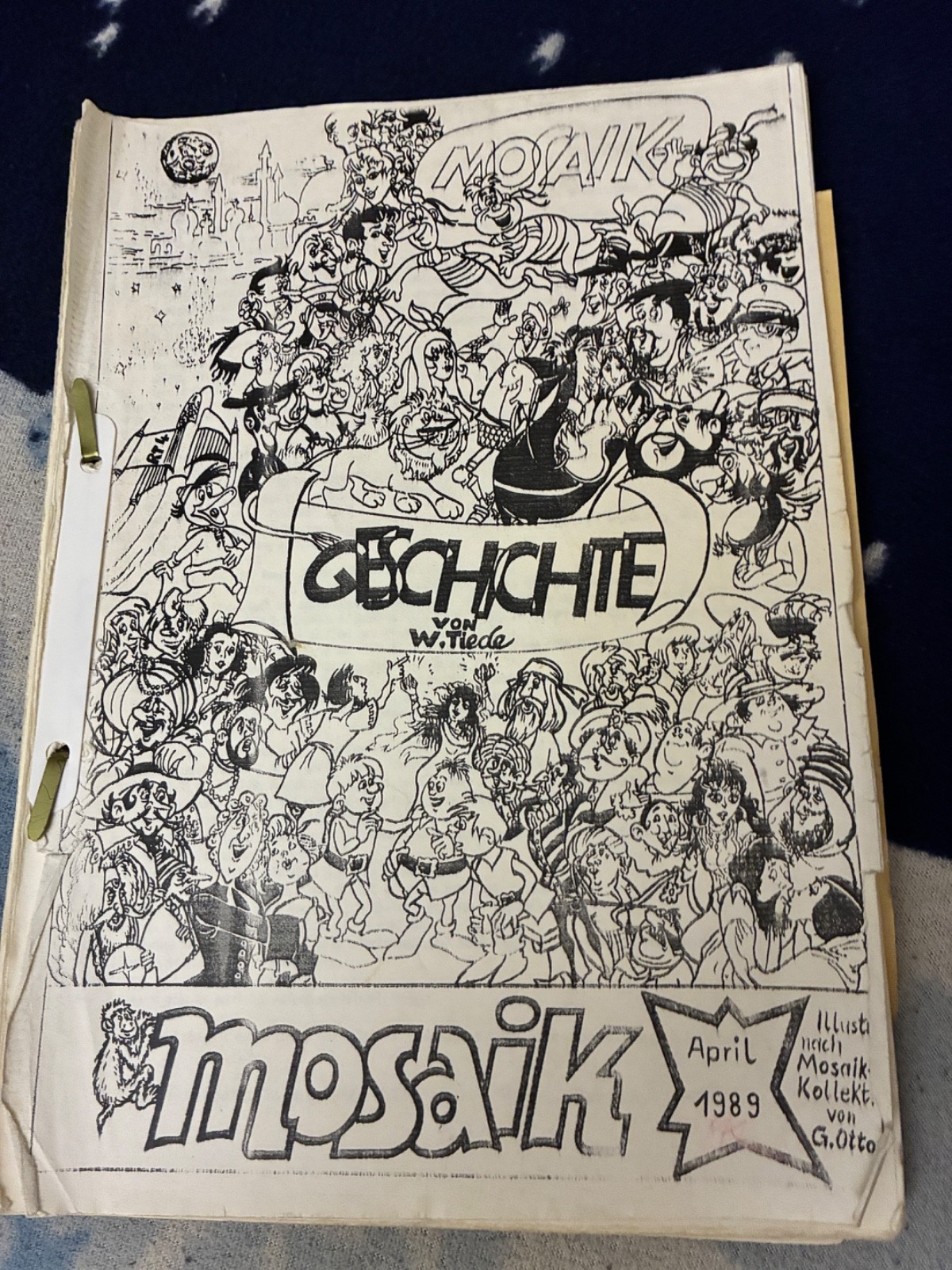 Catalogo Storia del mosaico II di W. Tiede G. Otto orig. firma rossa 1989
