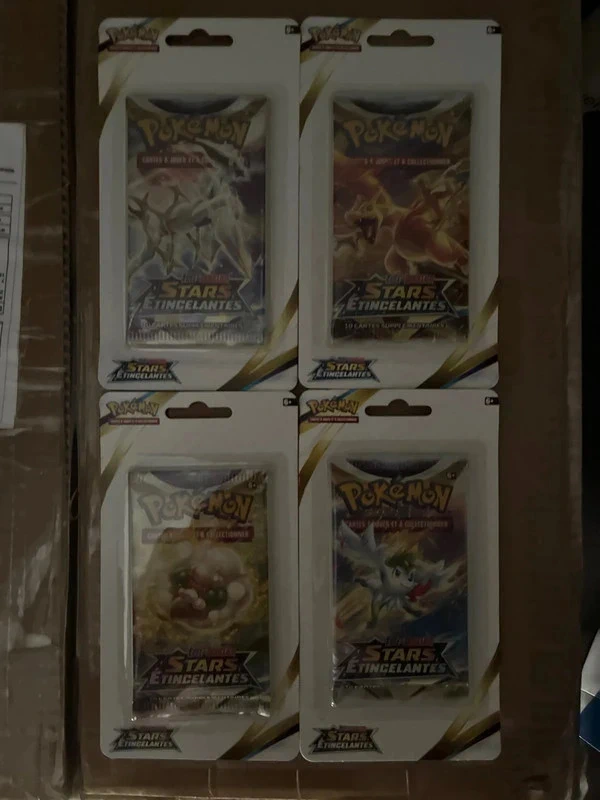 Pokémon Épée & Bouclier  Stars Étincelantes Art Set de 4 Blisters Scellés