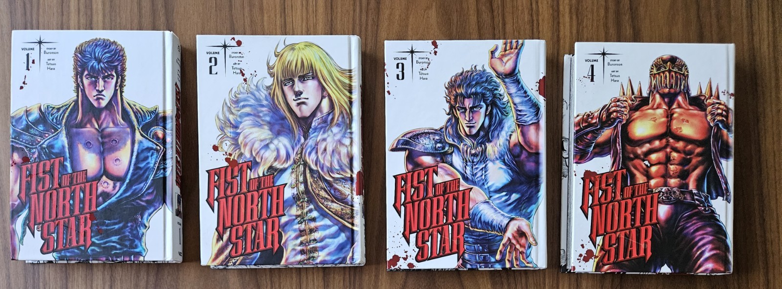 Fist of the North Star Volumes 1-4 set manga copertina rigida - firma VIZ
