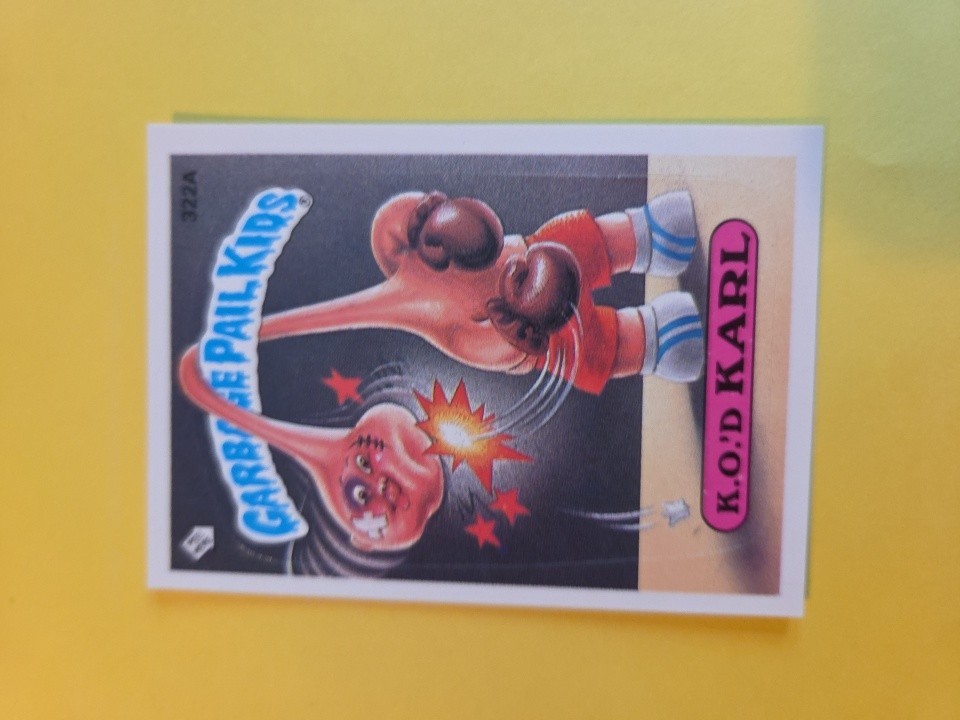 Vintage Topps secchio spazzatura originale bambini 322A K.O.'D Karl
