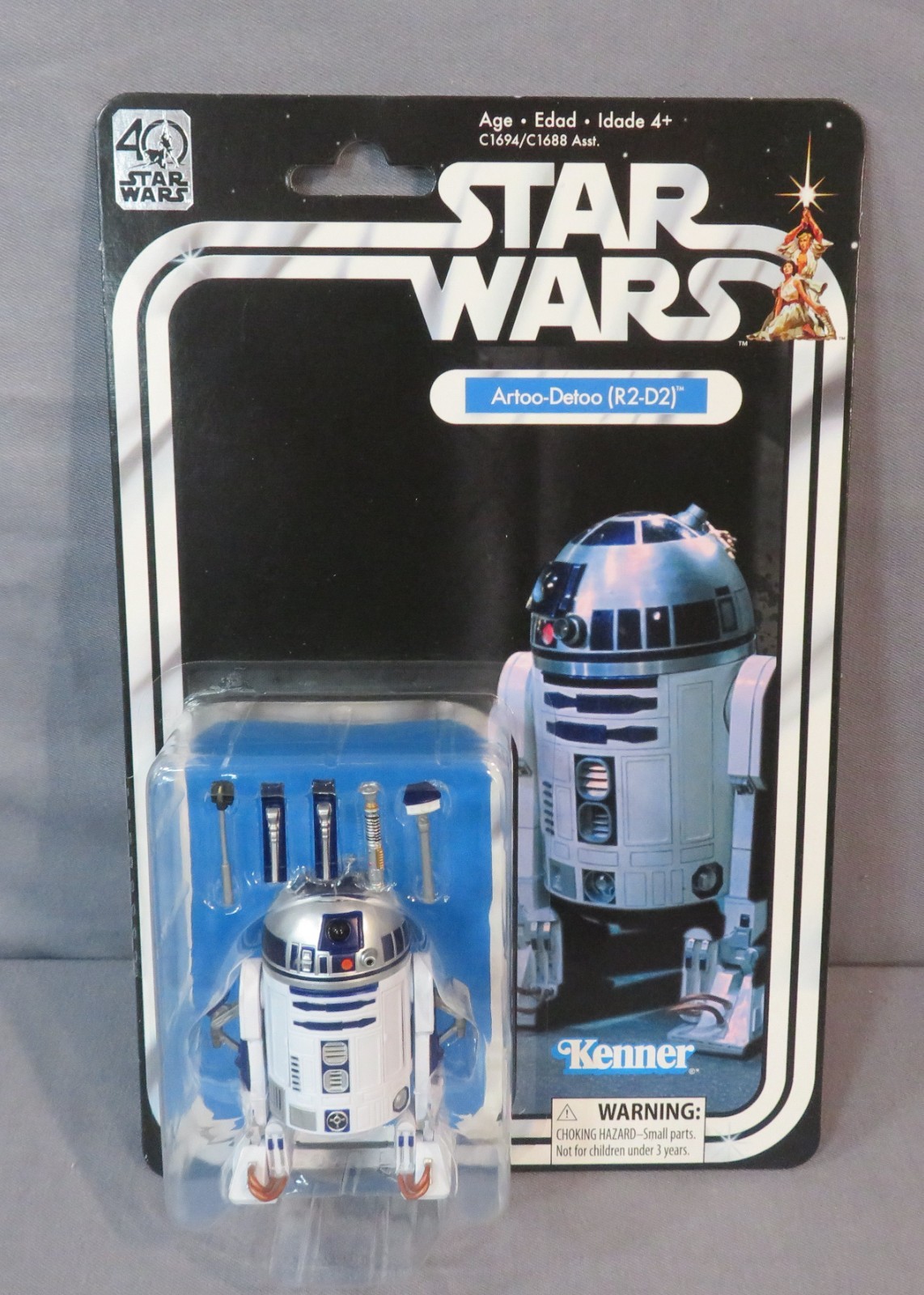 Star Wars Black Series 6" ARTOO-DETOO R2-D2 40th Anniversary New! 2016