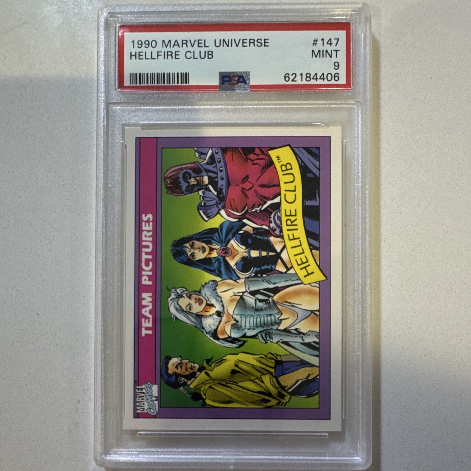 Hellfire Club - 1990 Impel Marvel Universe #147 PSA 9 Cert 62184406