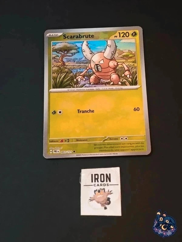 Carte Pokémon Scarabrute 003/131 Reverse Pokeball