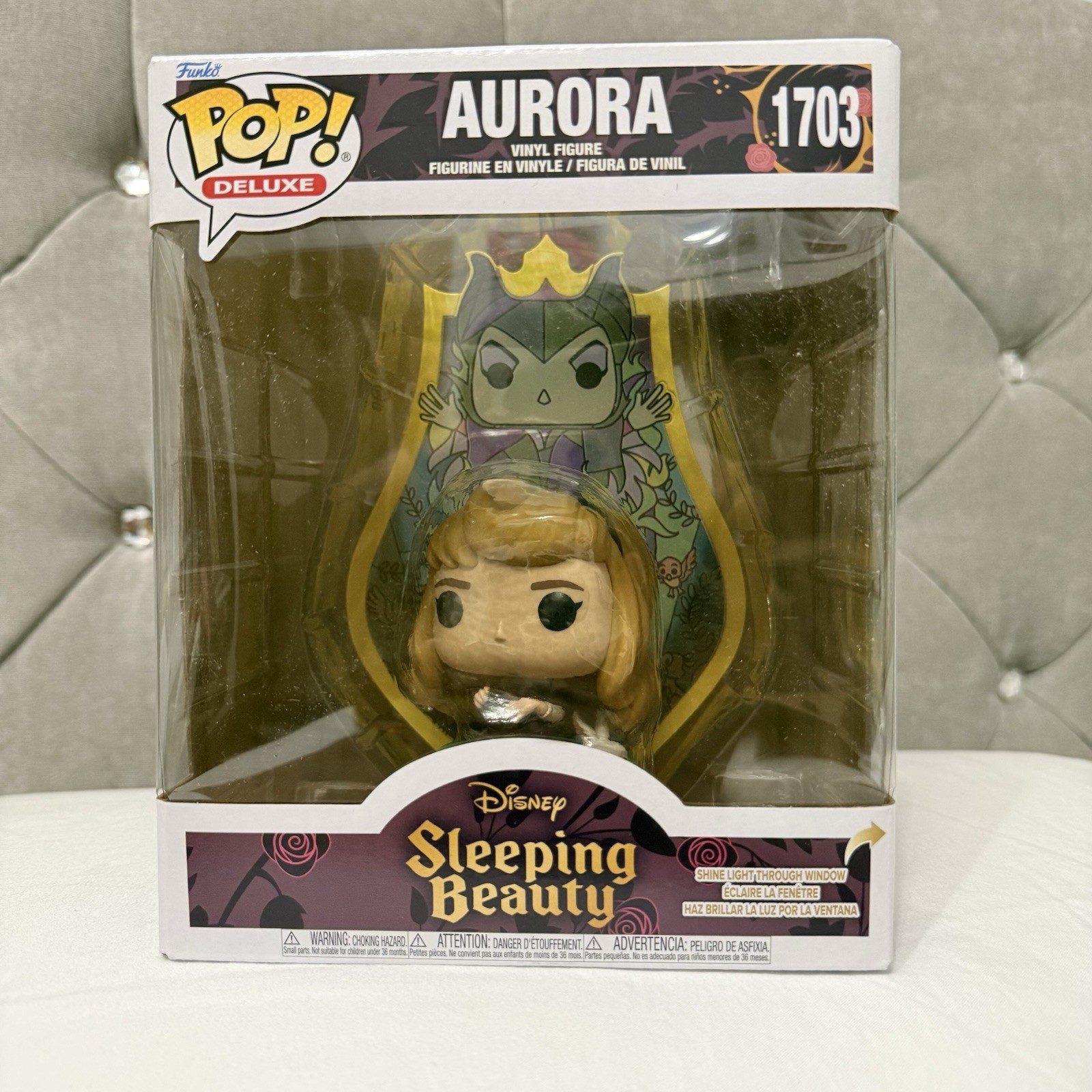 Funko POP! Deluxe Aurora #1703 Maleficent Stained Glass BNIB