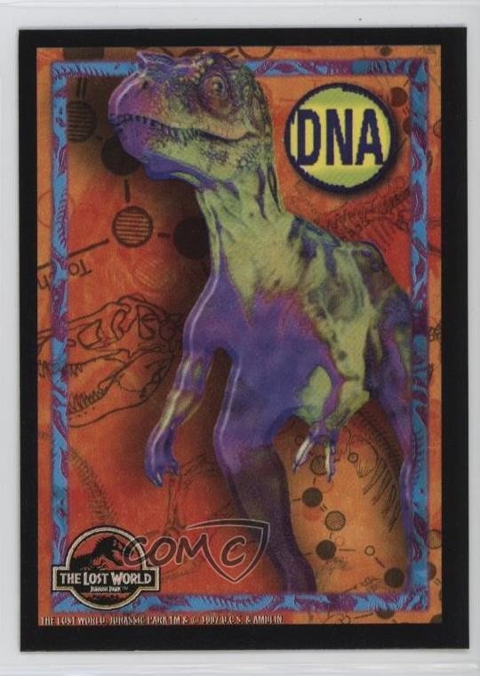 1997 Topps Jurassic Park Il mondo perduto adesivi Tyrannosaurus Rex #8 19lw
