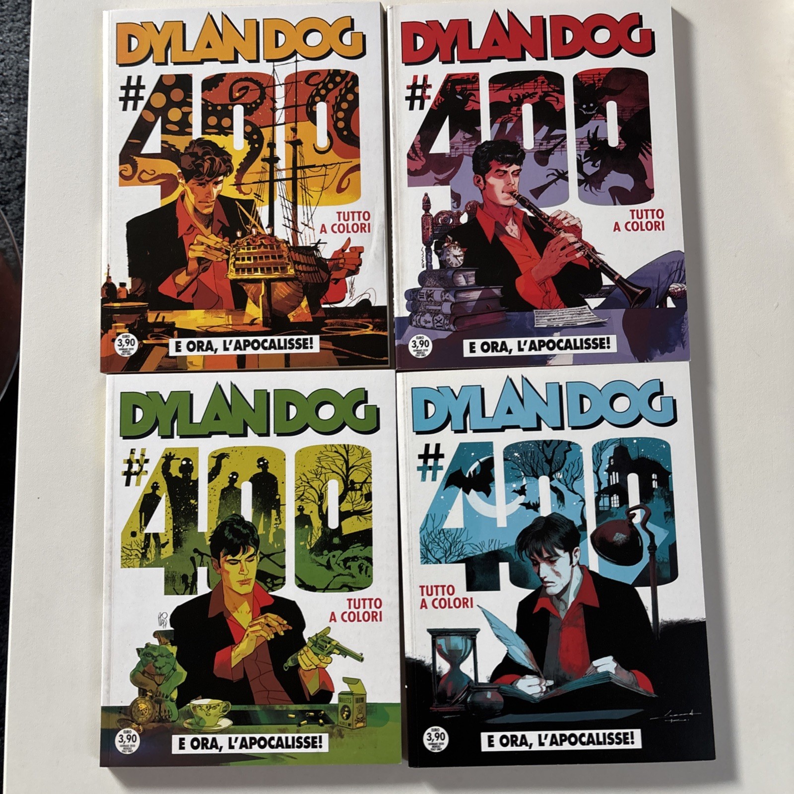 **DYLAN DOG N° 400 " E ORA, L'APOCALISSE ! " 4 COVER VARIANT►NUOVi MAI APERTi◄*