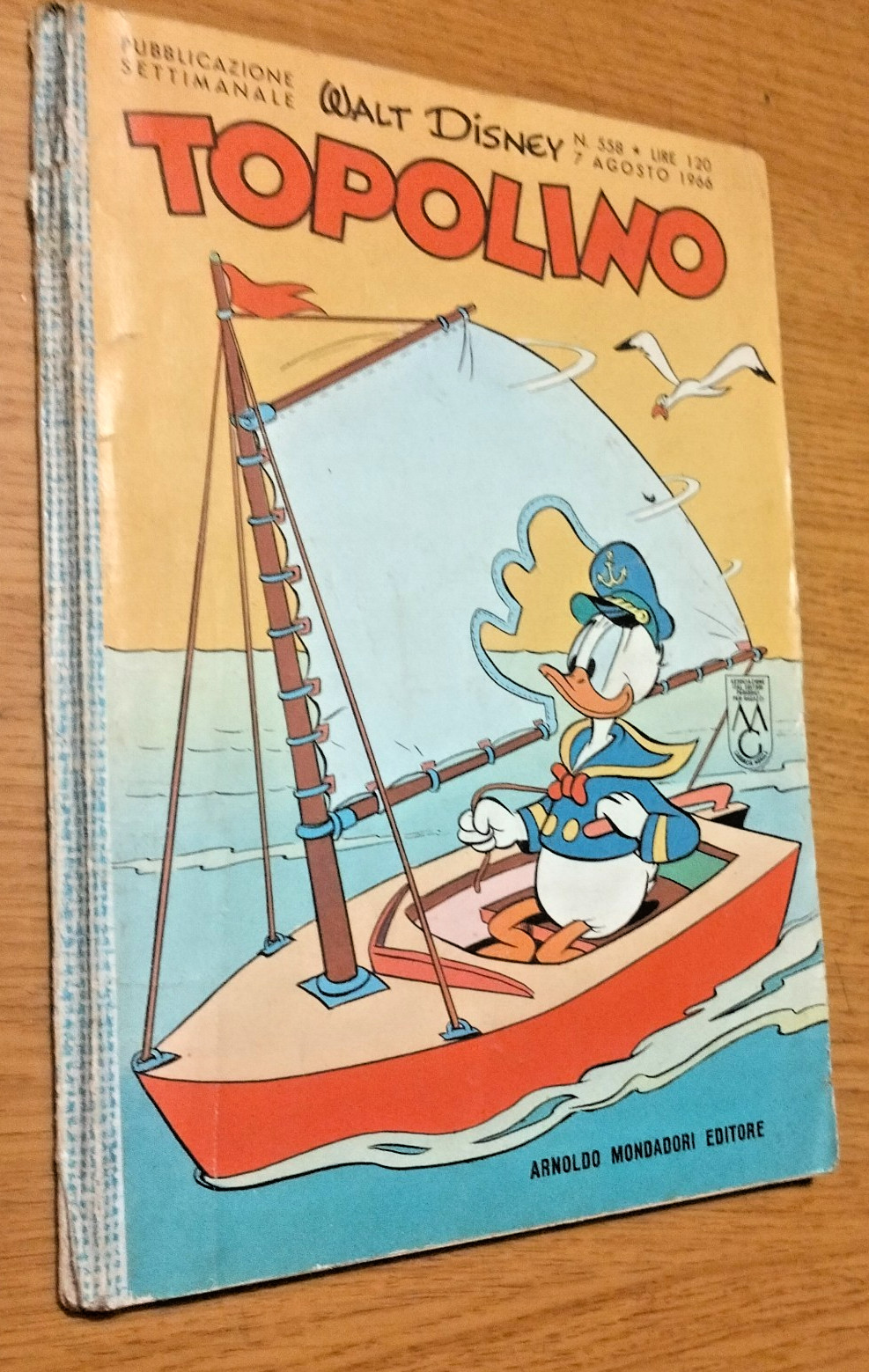 TOPOLINO LIBRETTO # 558 - 7 AGOSTO  1966 - BUONO OTTIMO - CON BOLLINO
