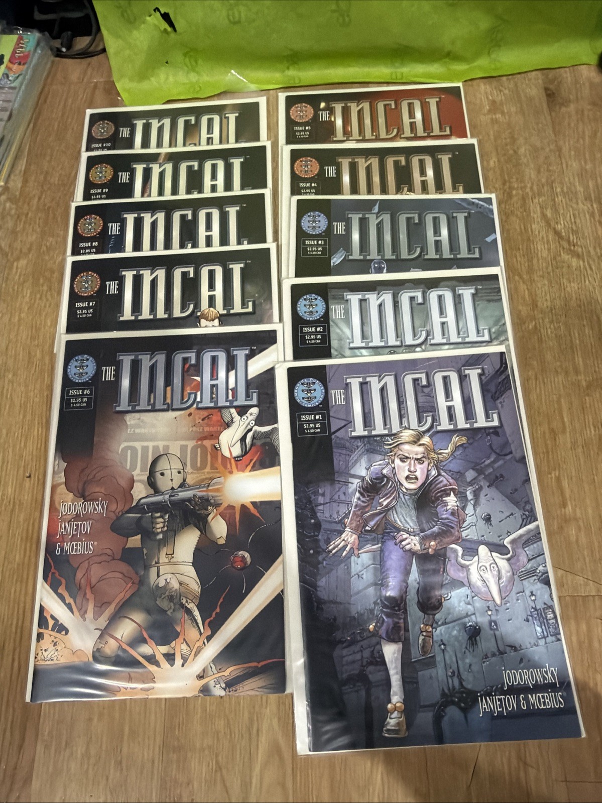 Lotto fumetti The Incal 1-10 Jodorowsky Janjetov Moebius Humanoids Nm Avg fumetto