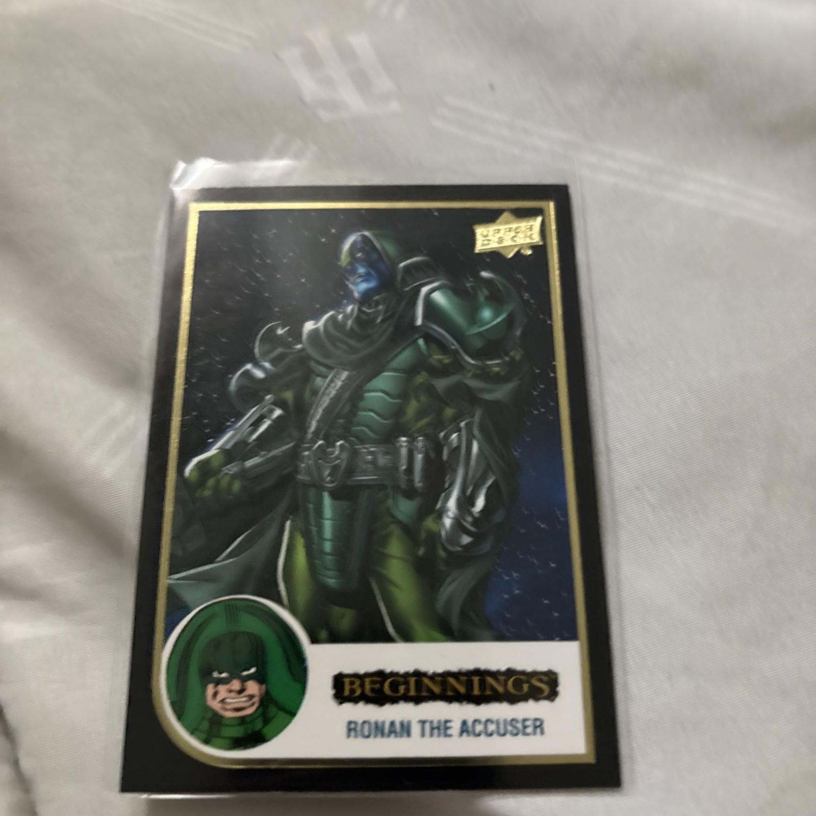 2024 UD Marvel Beginning Black #74 Base Parallela Ronan l'Accusatore