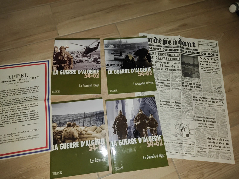 Lot de livres sur la guerre d'Algérie